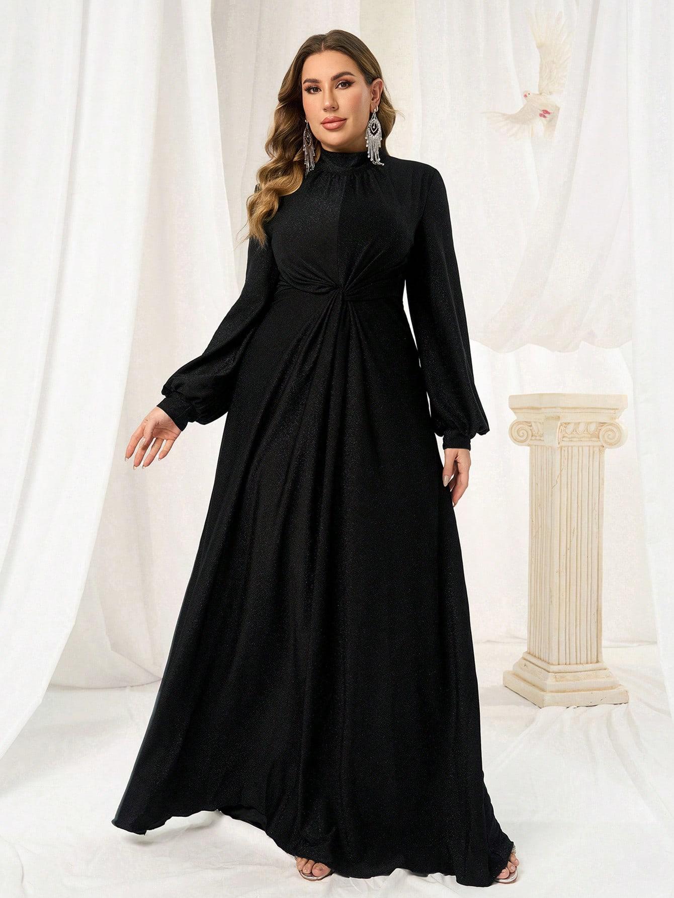 CZARNA MAXI SUKIENKA