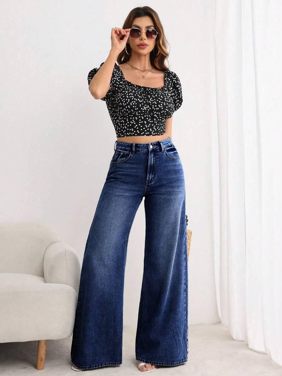 NIEBIESKIE SPODNIE JEANS 