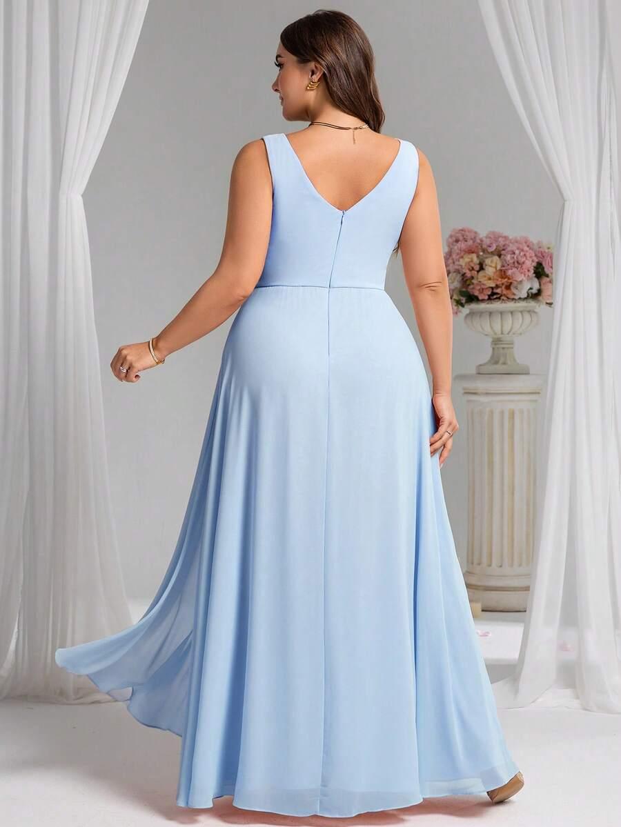 niebieska maxi sukienka 