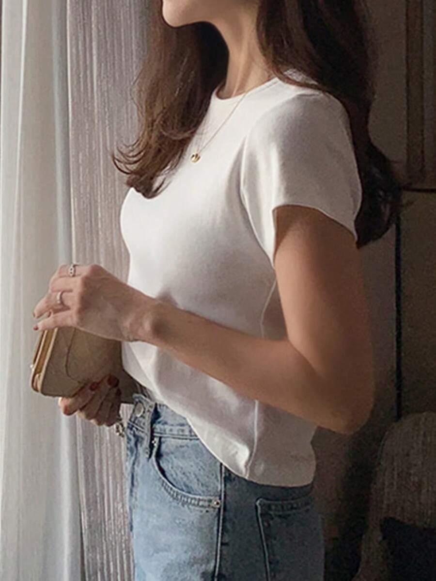 BIAŁY T-SHIRT BASIC