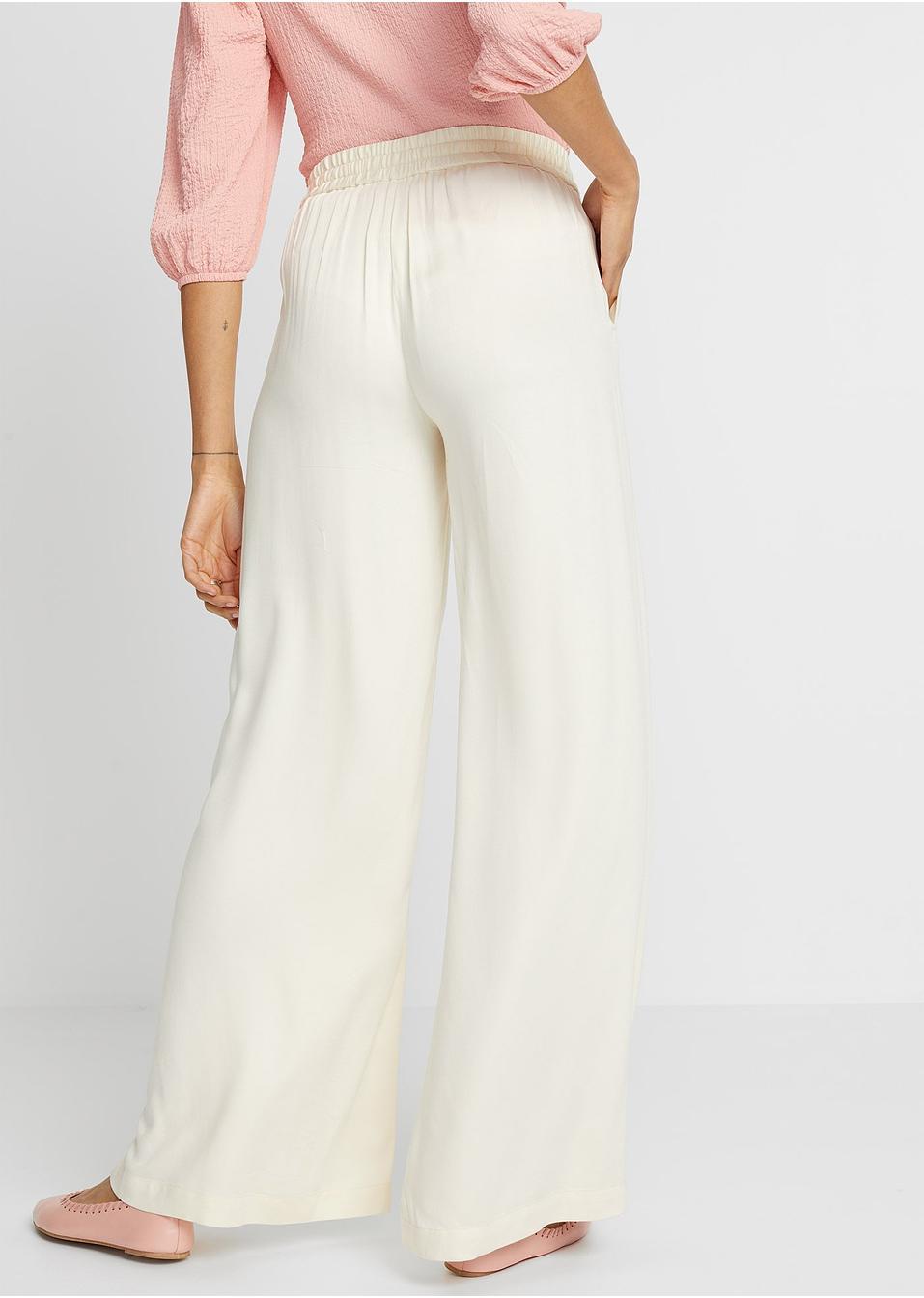 SPODNIE CASUAL "WISKOZA" PLUS SIZE WYSOKI STAN