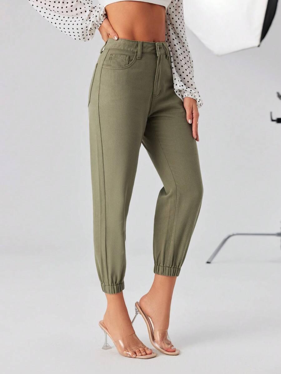 SPODNIE JEANSOWE 7/8