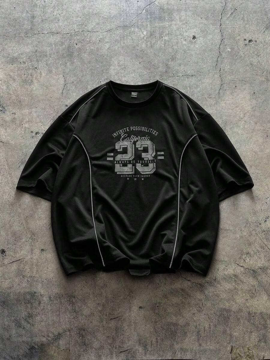 T-SHIRT MĘSKI REGULAR OKRĄGŁY DEKOLT