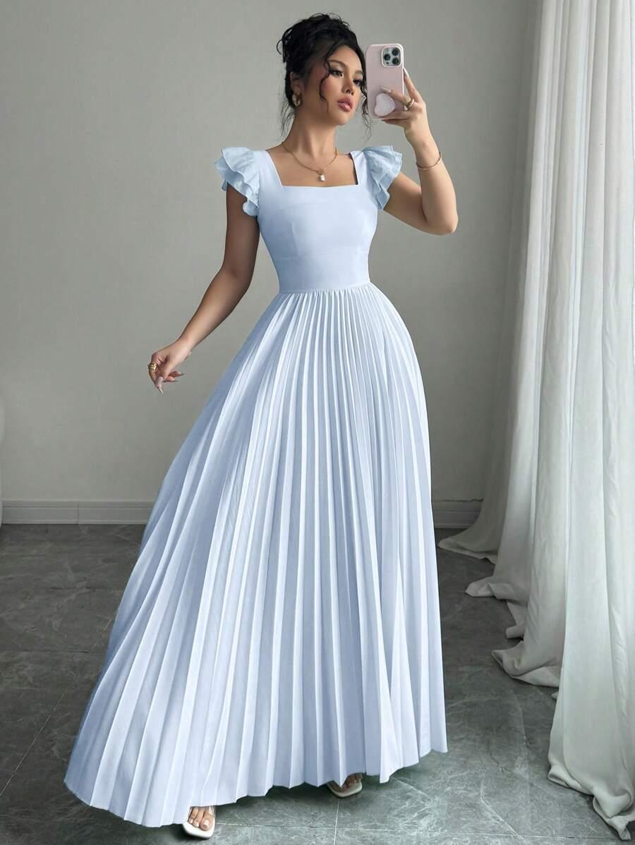 NIEBIESKA MAXI SUKIENKA 