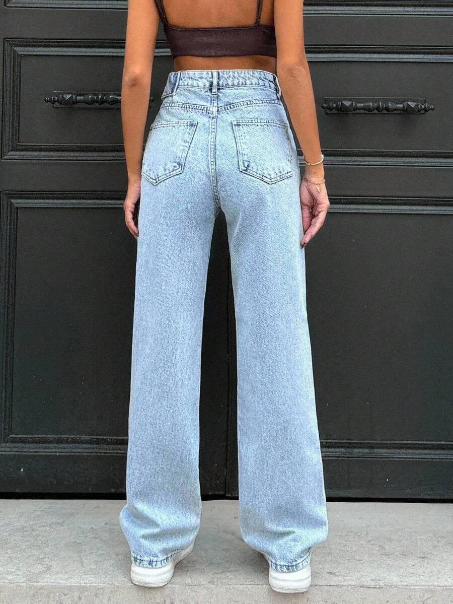 NIEBIESKIE SPODNIE JEANS