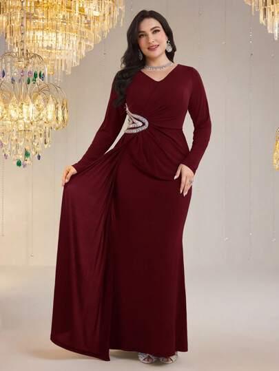 czerwona maxi sukienka