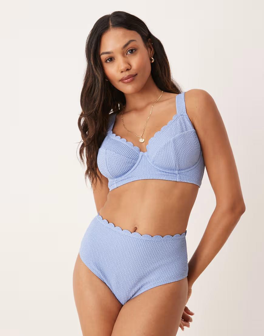 NIEBIESKI DÓŁ OD BIKINI TEKSTURA 
