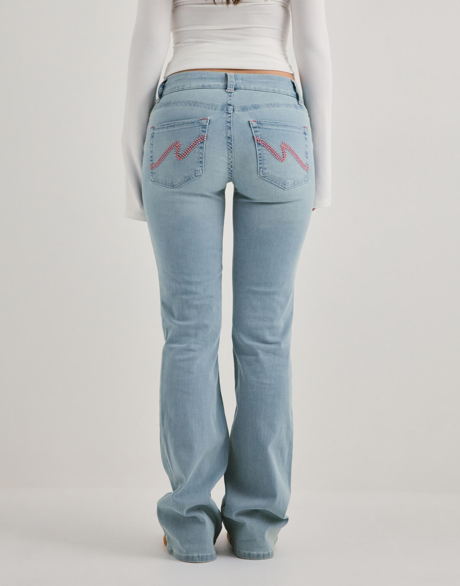 NIEBIESKIE SPODNIE JEANS BOOTCUT