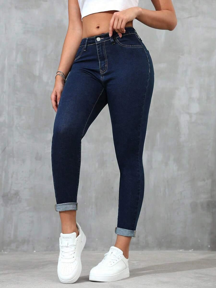 NIEBIESKIE SPODNIE JEANS