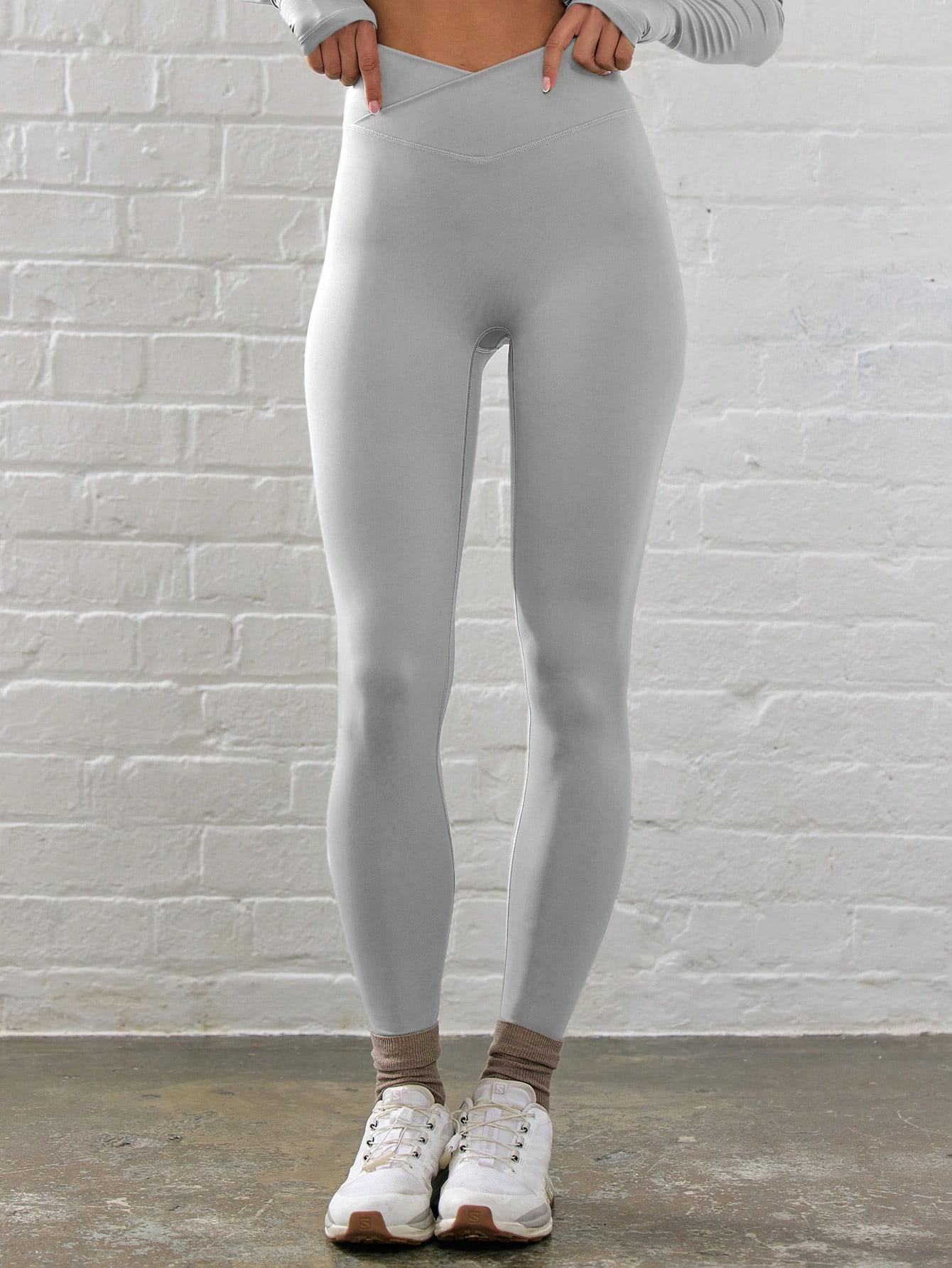 SZARE LEGGINSY SPORTOWE