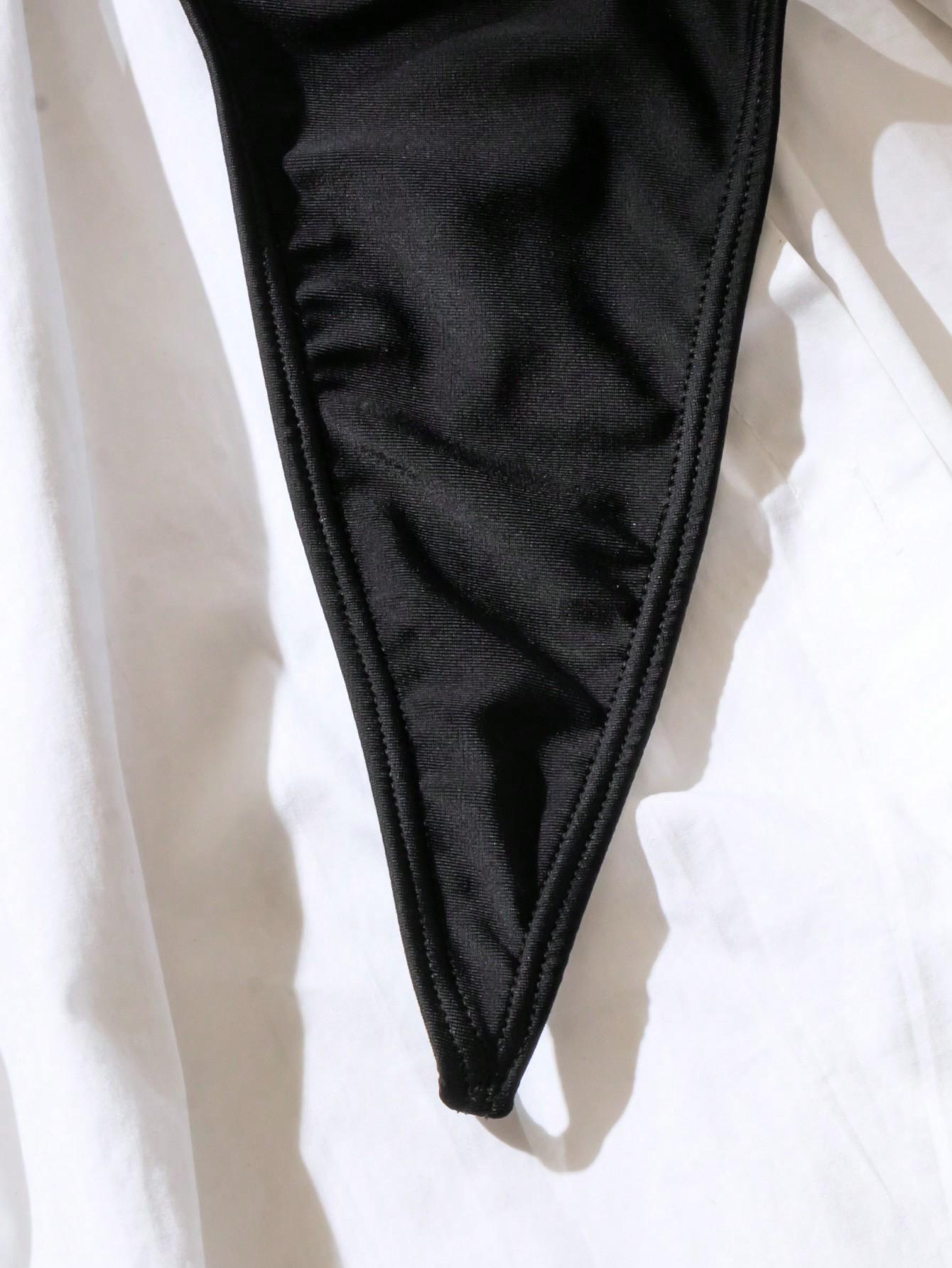 czarne dwuczęściowe bikini