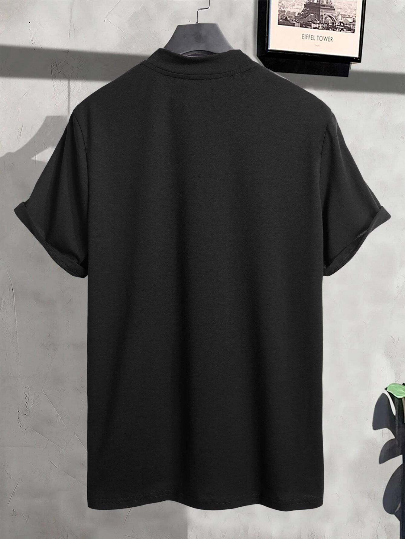 CZARNY T-SHIRT BASIC