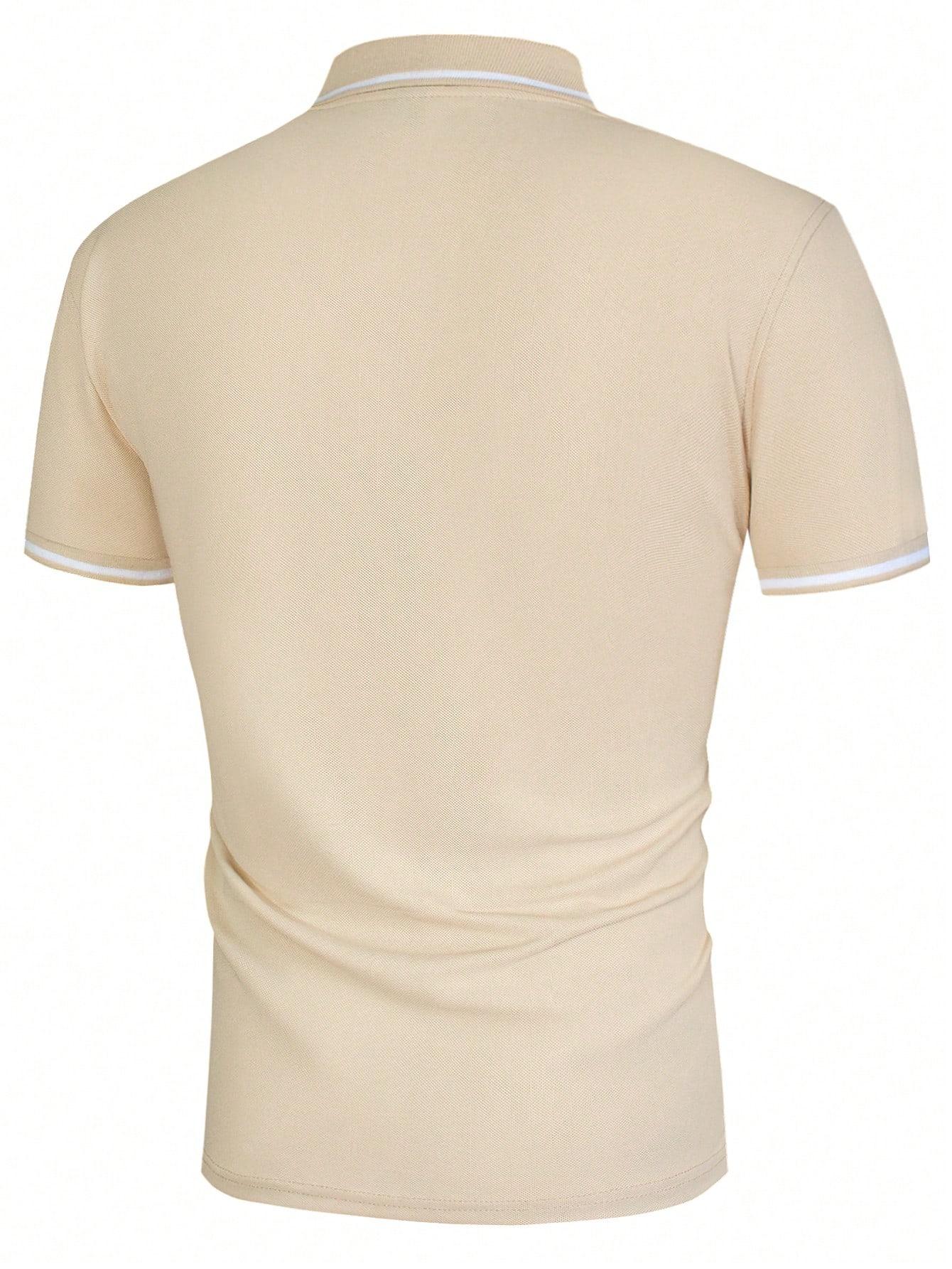 beżowa koszulka polo