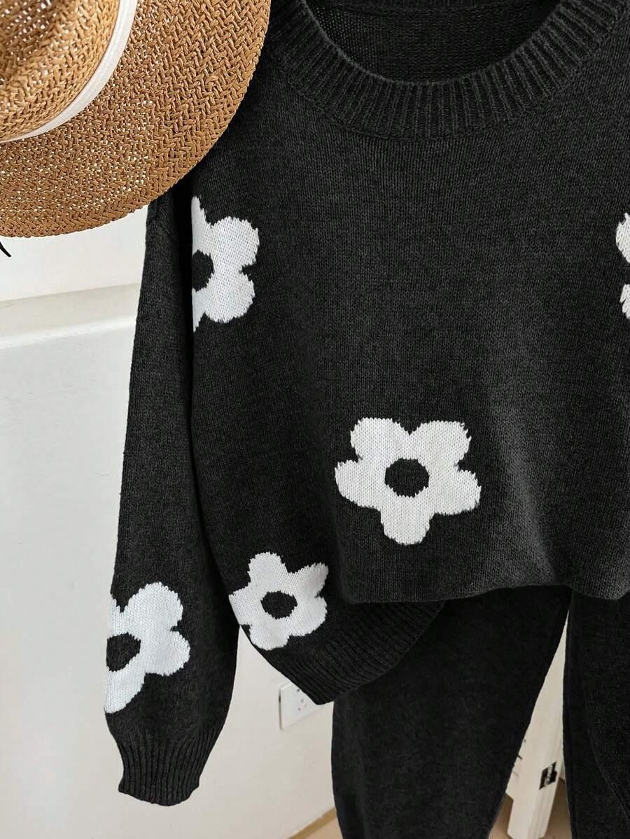 KOMPLET SWETER SPODNIE