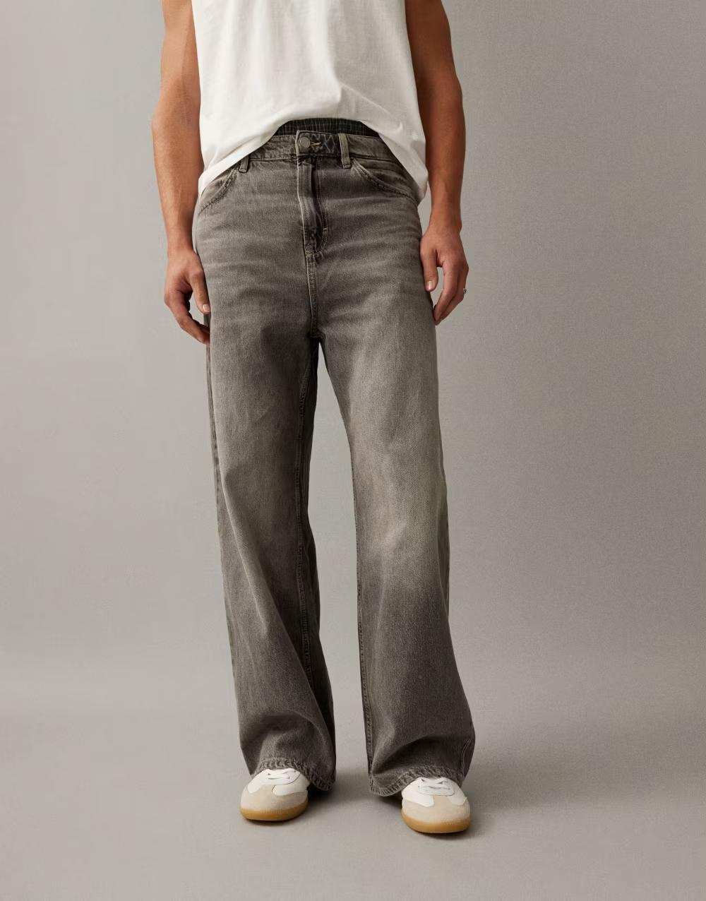 szare spodnie jeans
