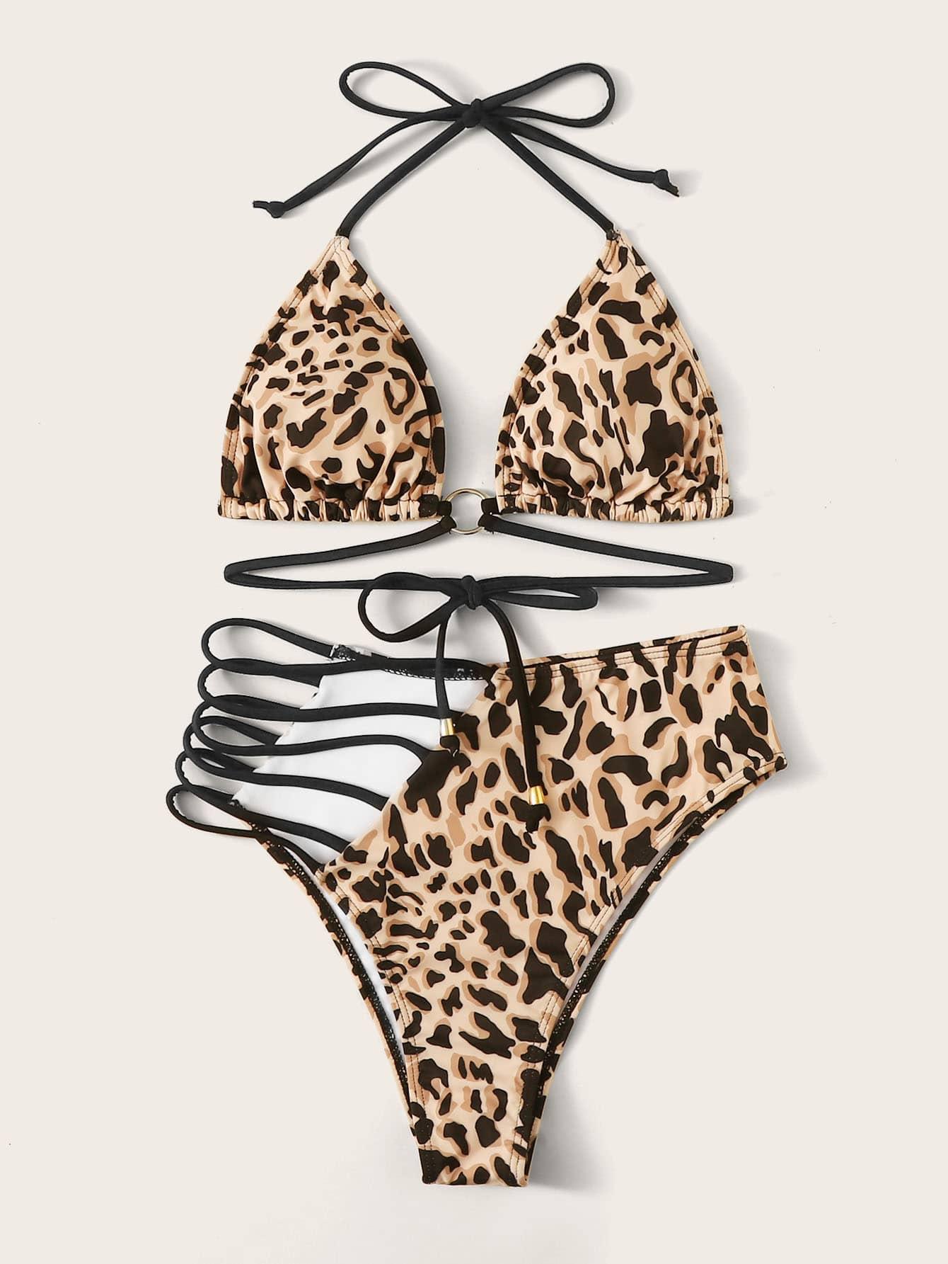 DWUCZĘŚCIOWY STRÓJ KĄPIELOWY ANIMAL PRINT