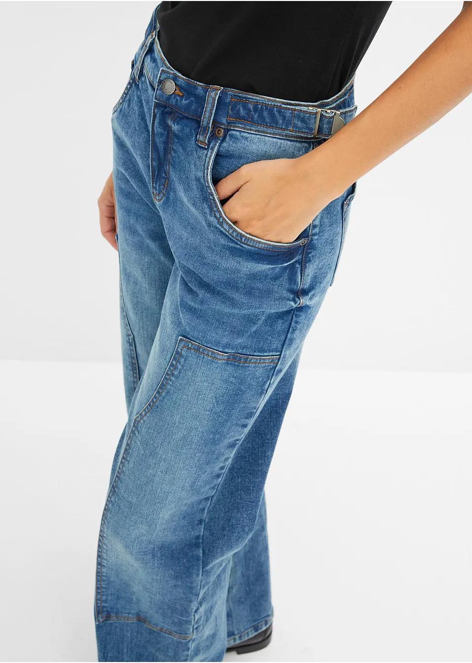 JEANSY PLUS SIZE - WYSOKI STAN BAWEŁNIANE PROSTE NOGAWKI