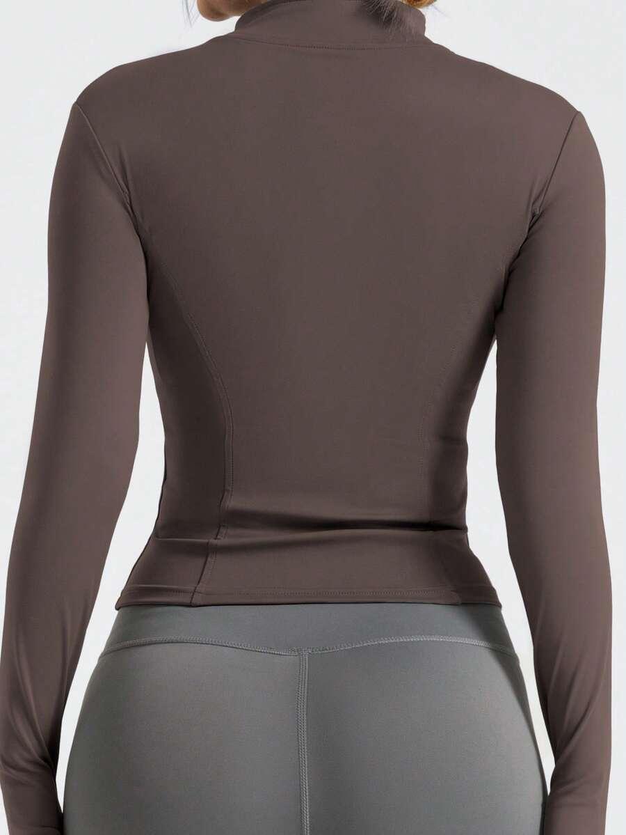 BRĄZOWA BLUZA SPORTOWA
