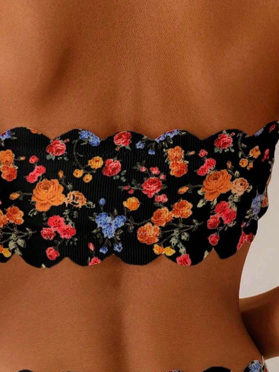 GÓRA OD BIKINI W KWIATY 