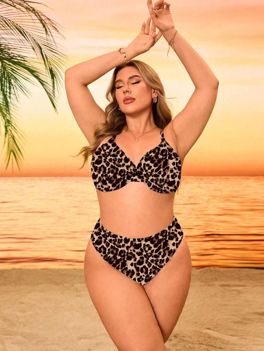 DWUCZĘŚCIOWY STRÓJ KĄPIELOWY ANIMAL PRINT 