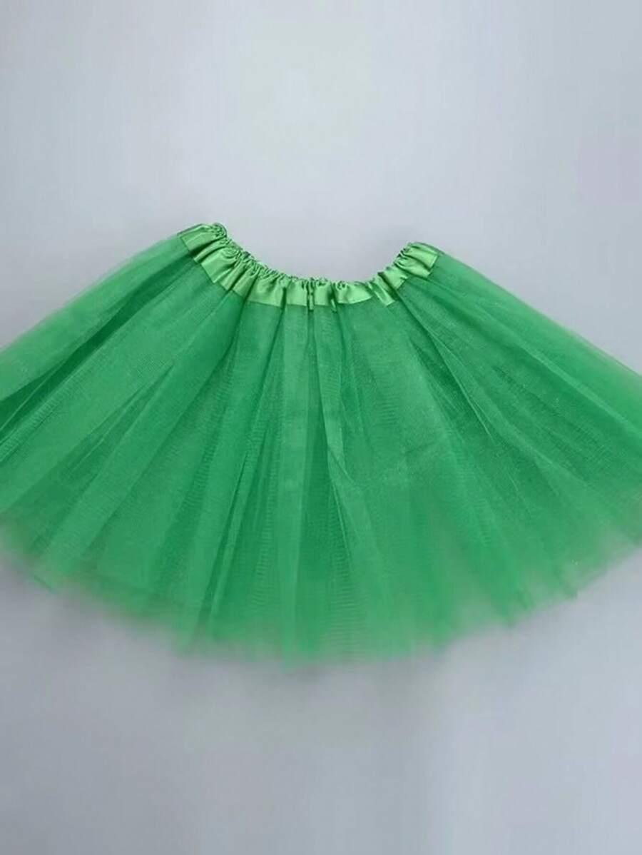 zielona spódnica tiul 30cm