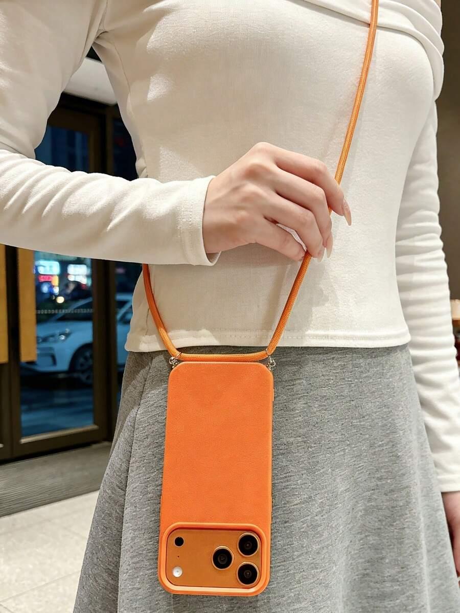pomarańczowe etui na telefon iphone 17 pro
