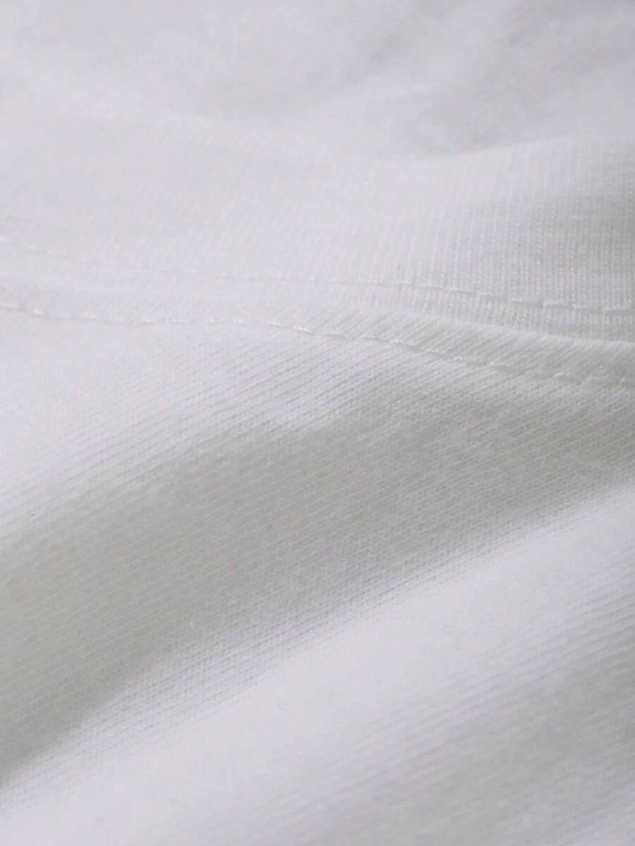 biały t-shirt oversize