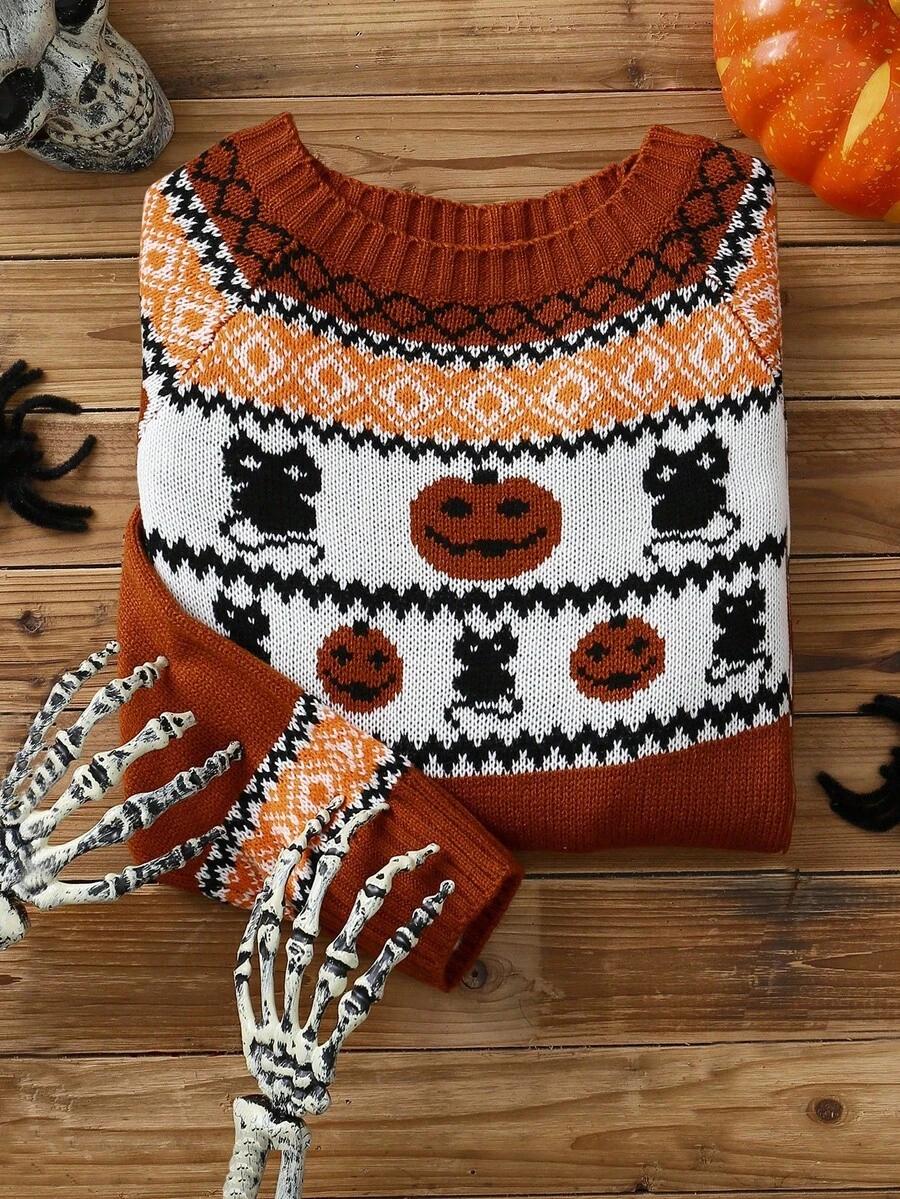 SWETER DAMSKI Z OKRĄGŁYM DEKOLTEM