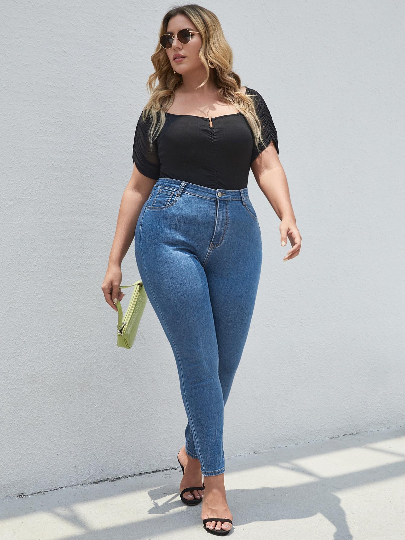NIEBIESKIE SPODNIE JEANS RURKI