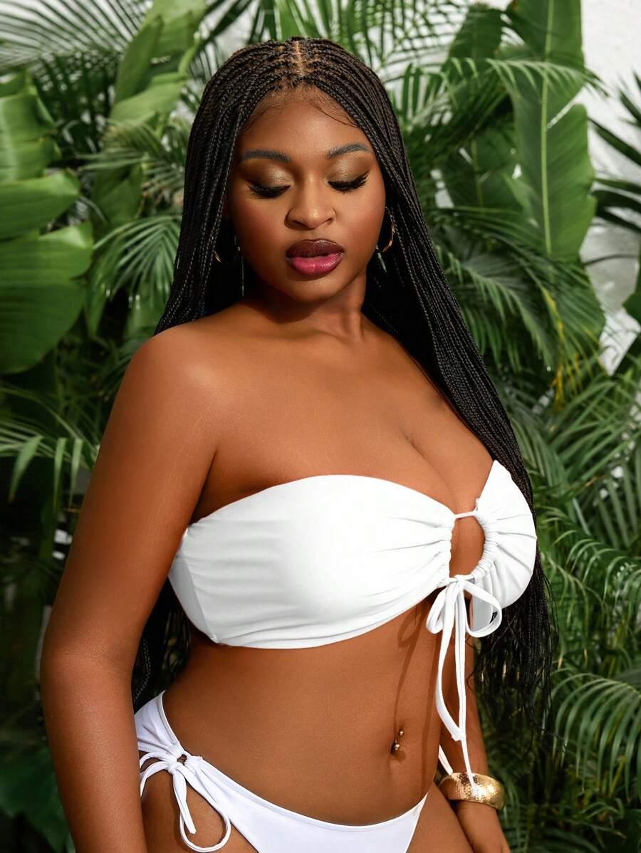 biała góra od bikini