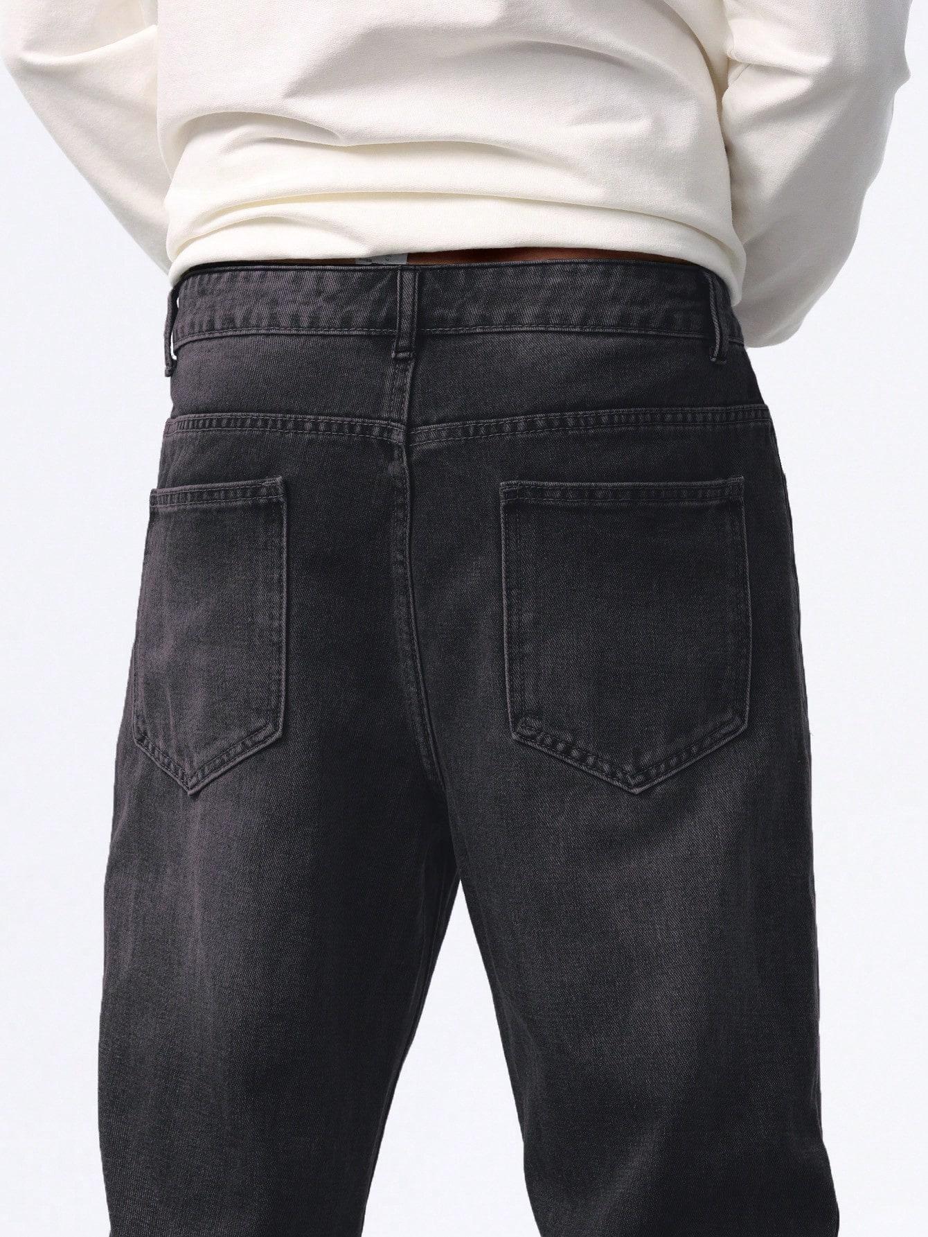 czarne jeansy casual