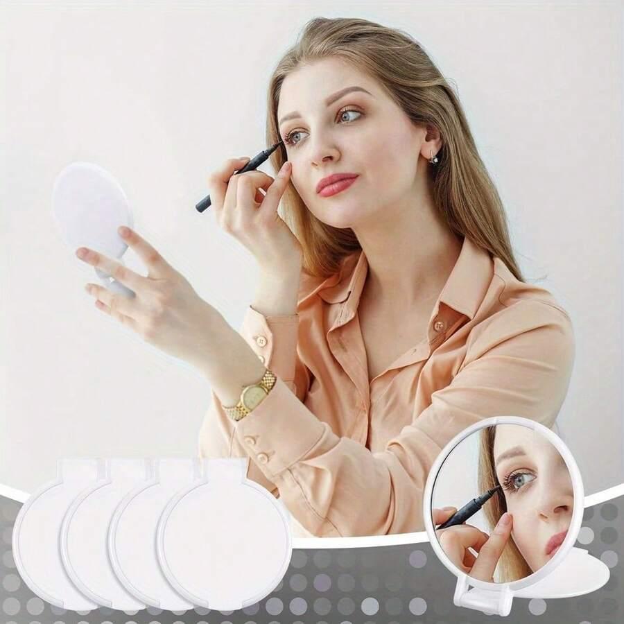 białe lusterko kieszonkowe 5-pack