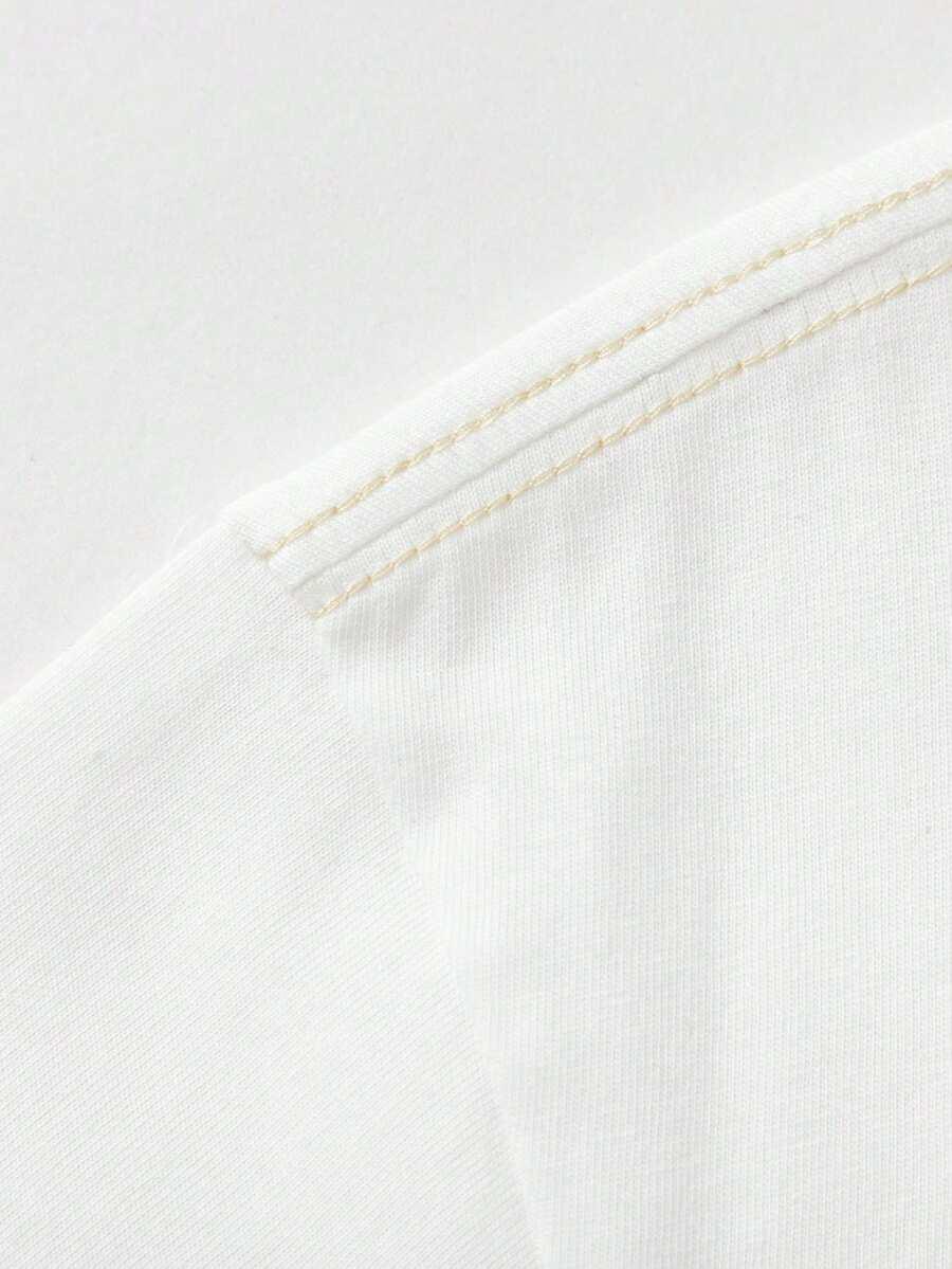 BIAŁY T-SHIRT kieszeń