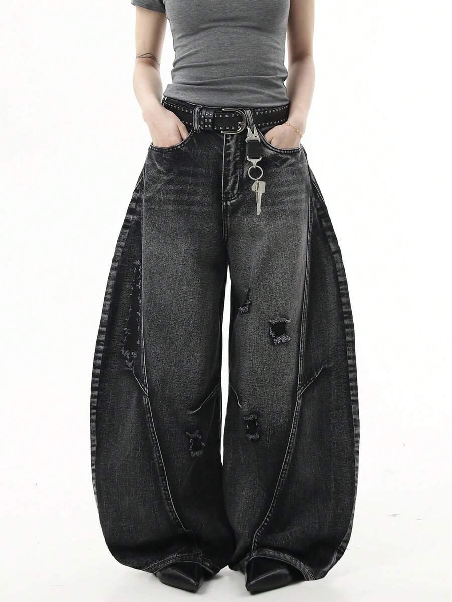 czarne spodnie jeans 