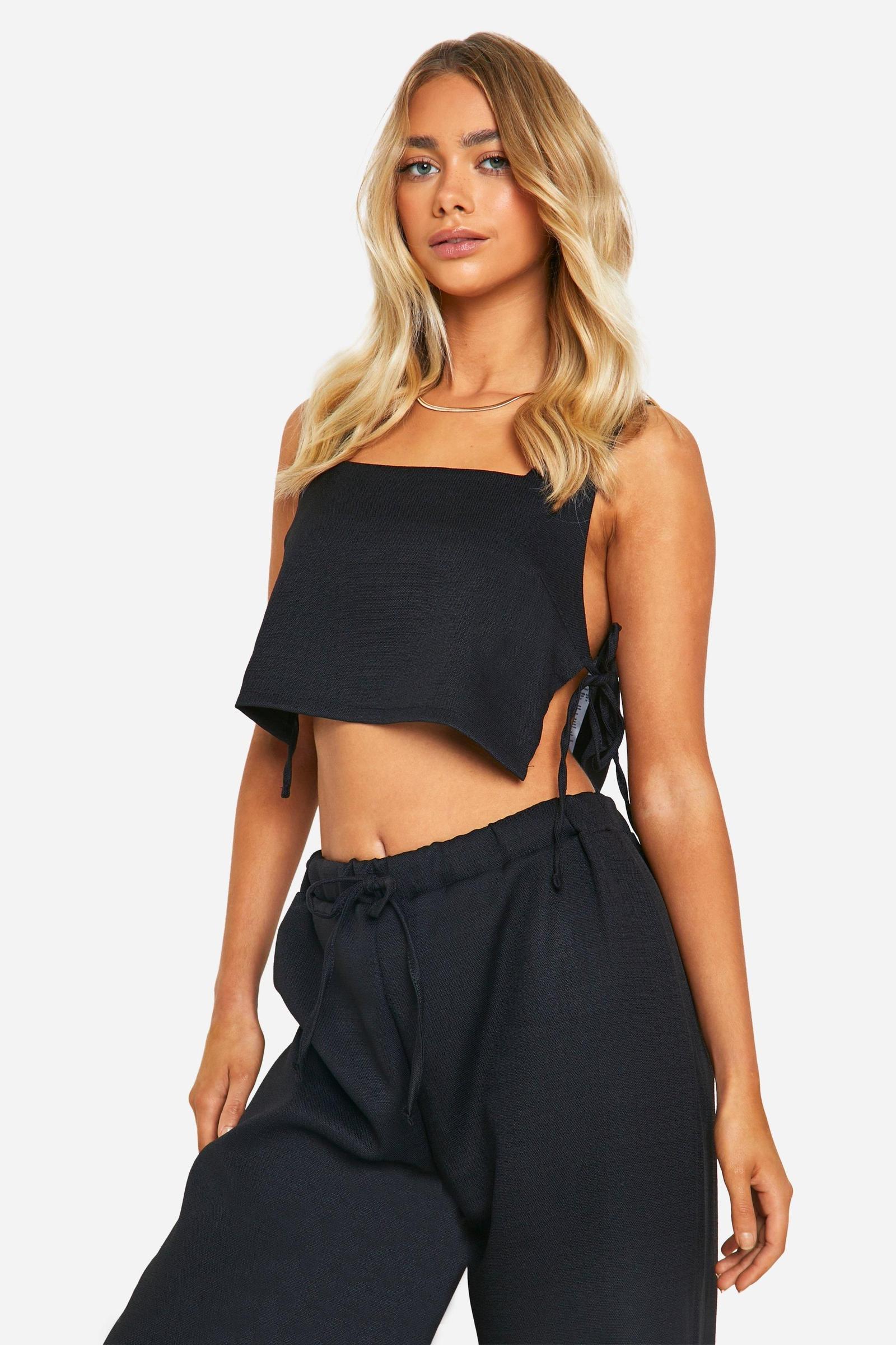 czarny top tekstura 