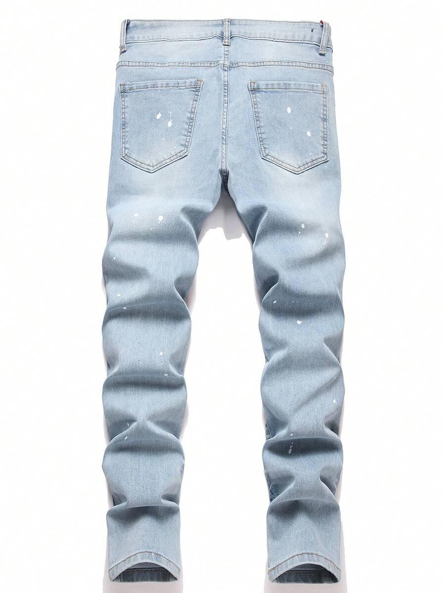 NIEBIESKIE SPODNIE JEANS