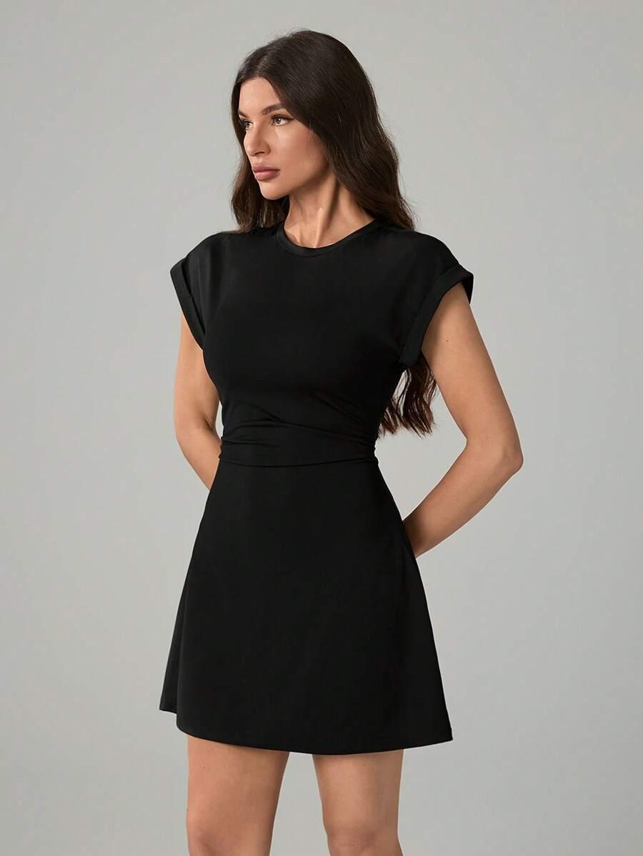 czarna mini sukienka
