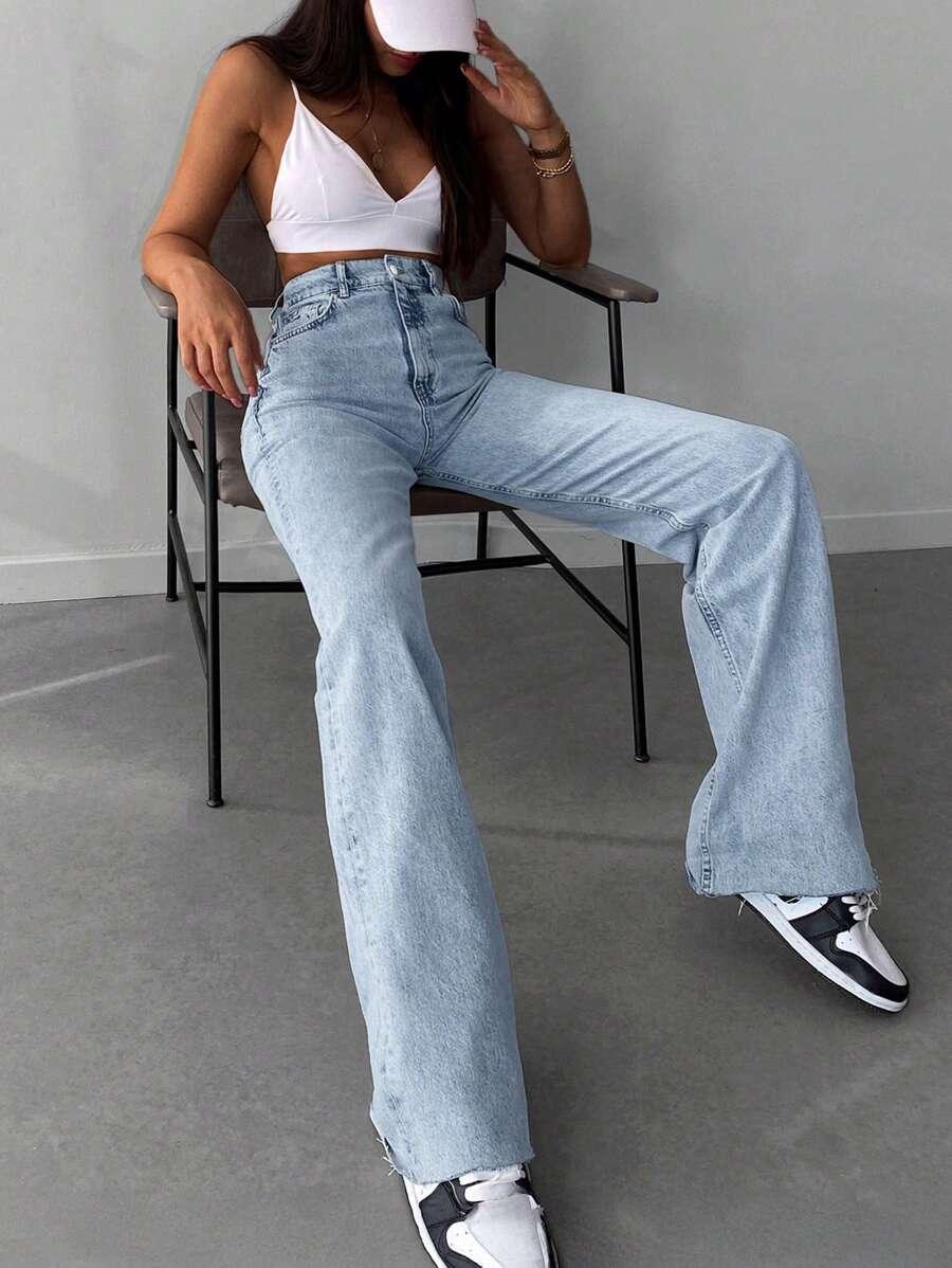 NIEBIESKIE SPODNIE JEANS