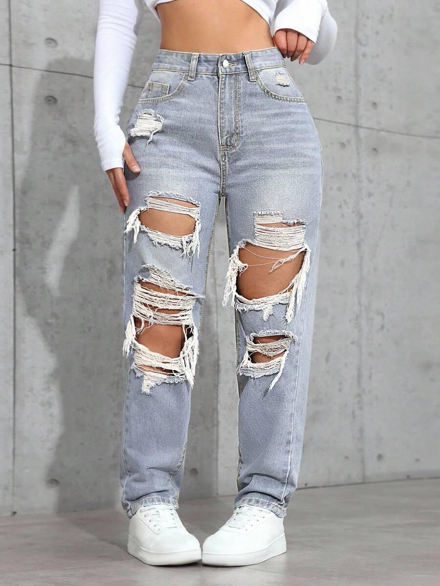 NIEBIESKIE SPODNIE JEANS