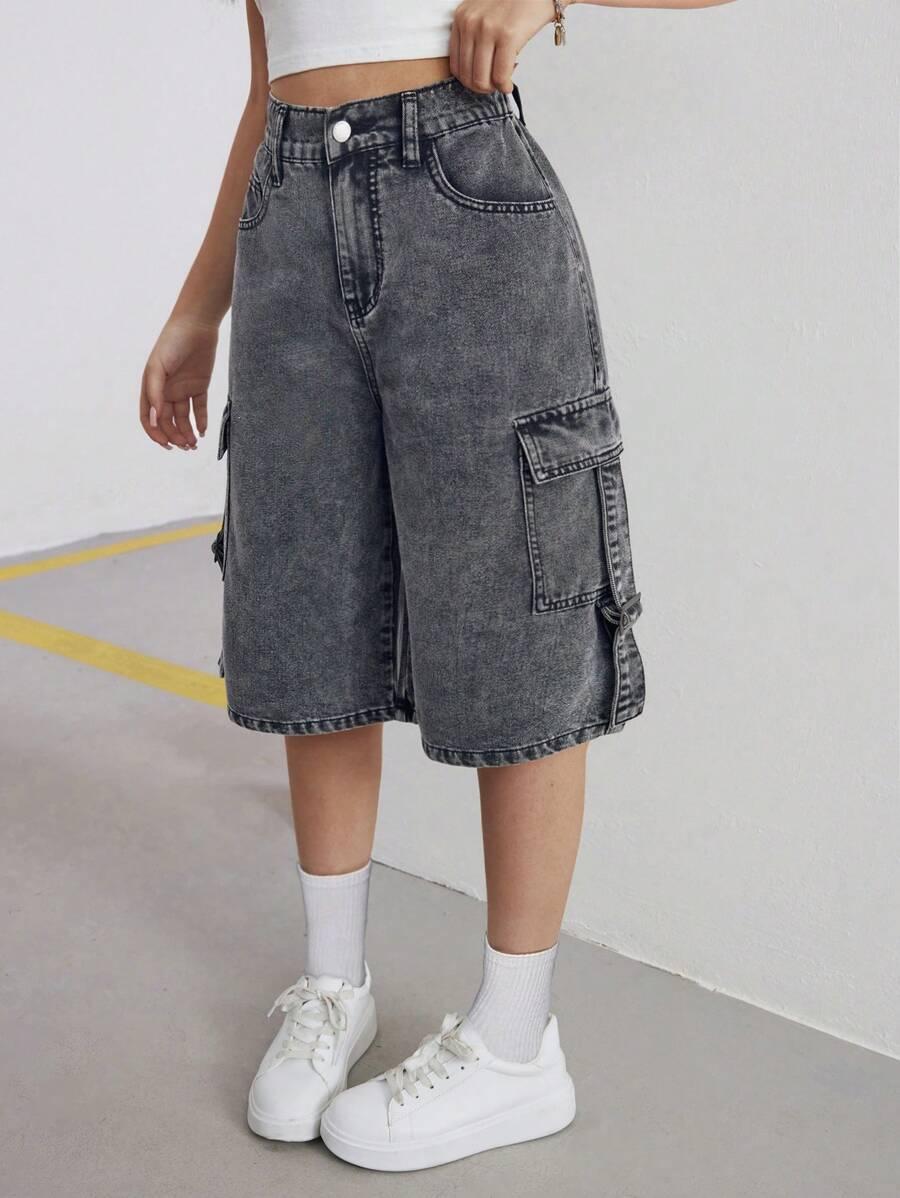 spodenki jeans kieszenie