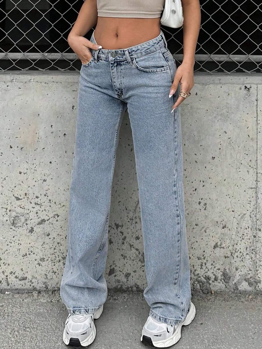 NIEBIESKIE SPODNIE JEANS