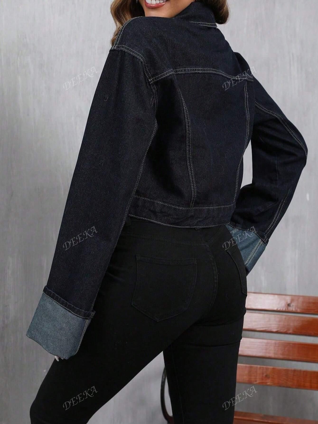 niebieska kurtka jeans