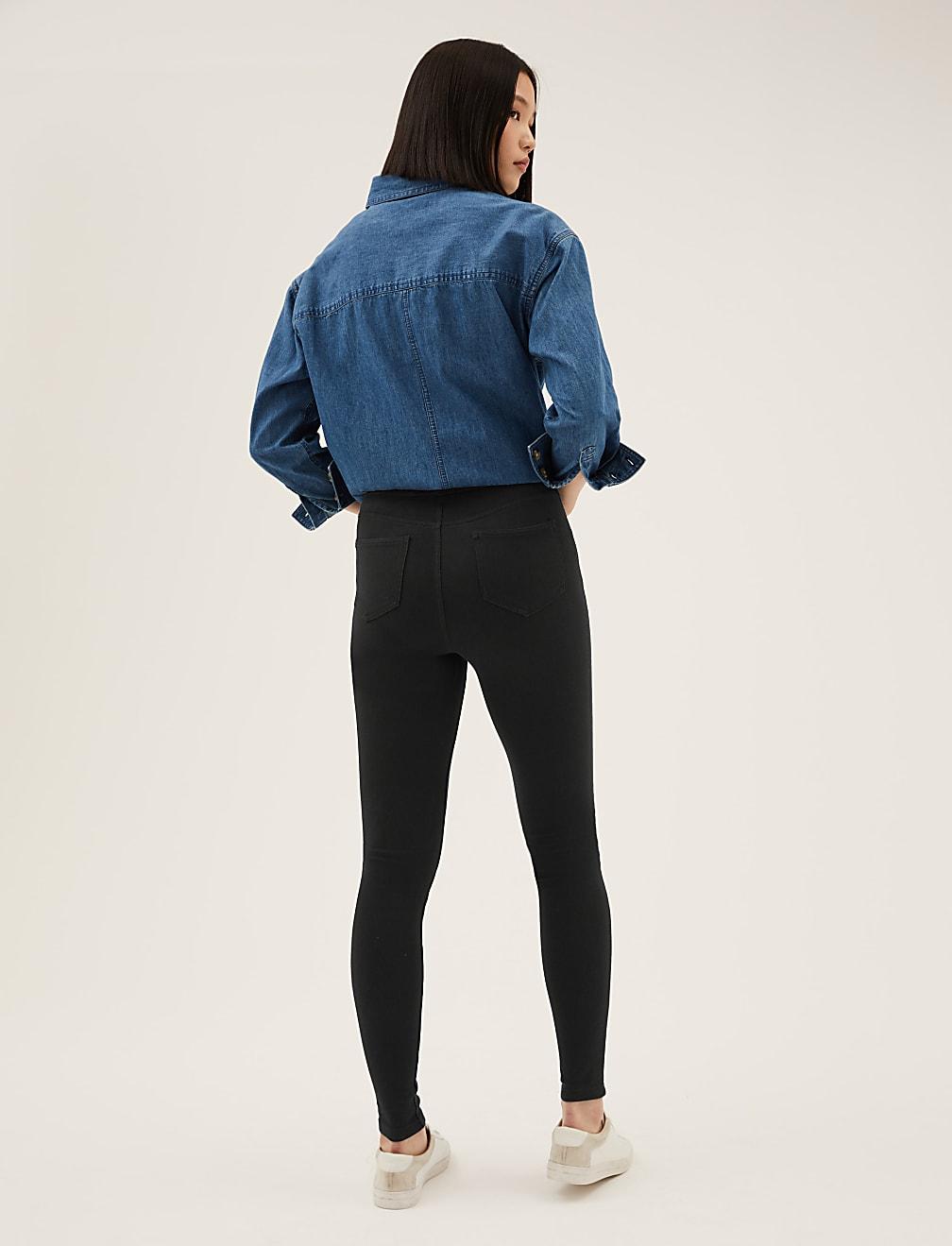 CZARNE SPODNIE T57-8768-Y0