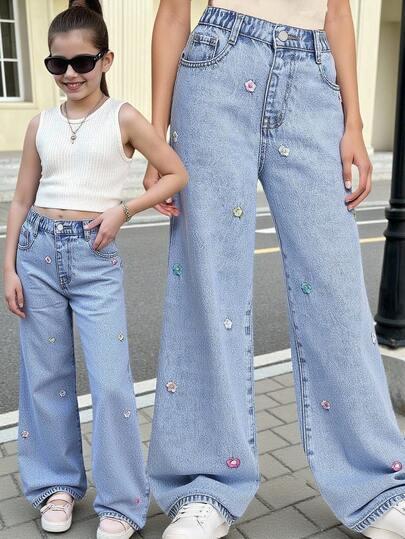 SPODNIE JEANS SZEROKIE NOGAWKI 