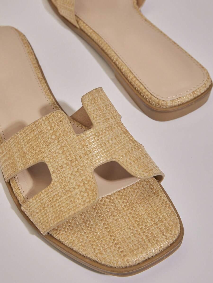 KLAPKI SYNTETYCZNE Z WKŁADKĄ SKÓRZANĄ 9 CM