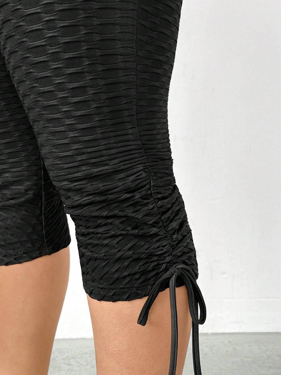 CZARNE LEGGINSY WYSOKI STAN