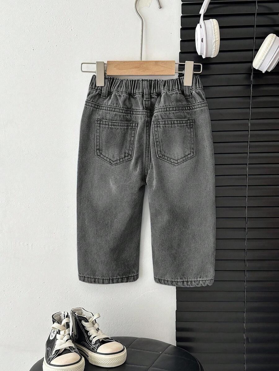 CZARNE SPODNIE JEANS