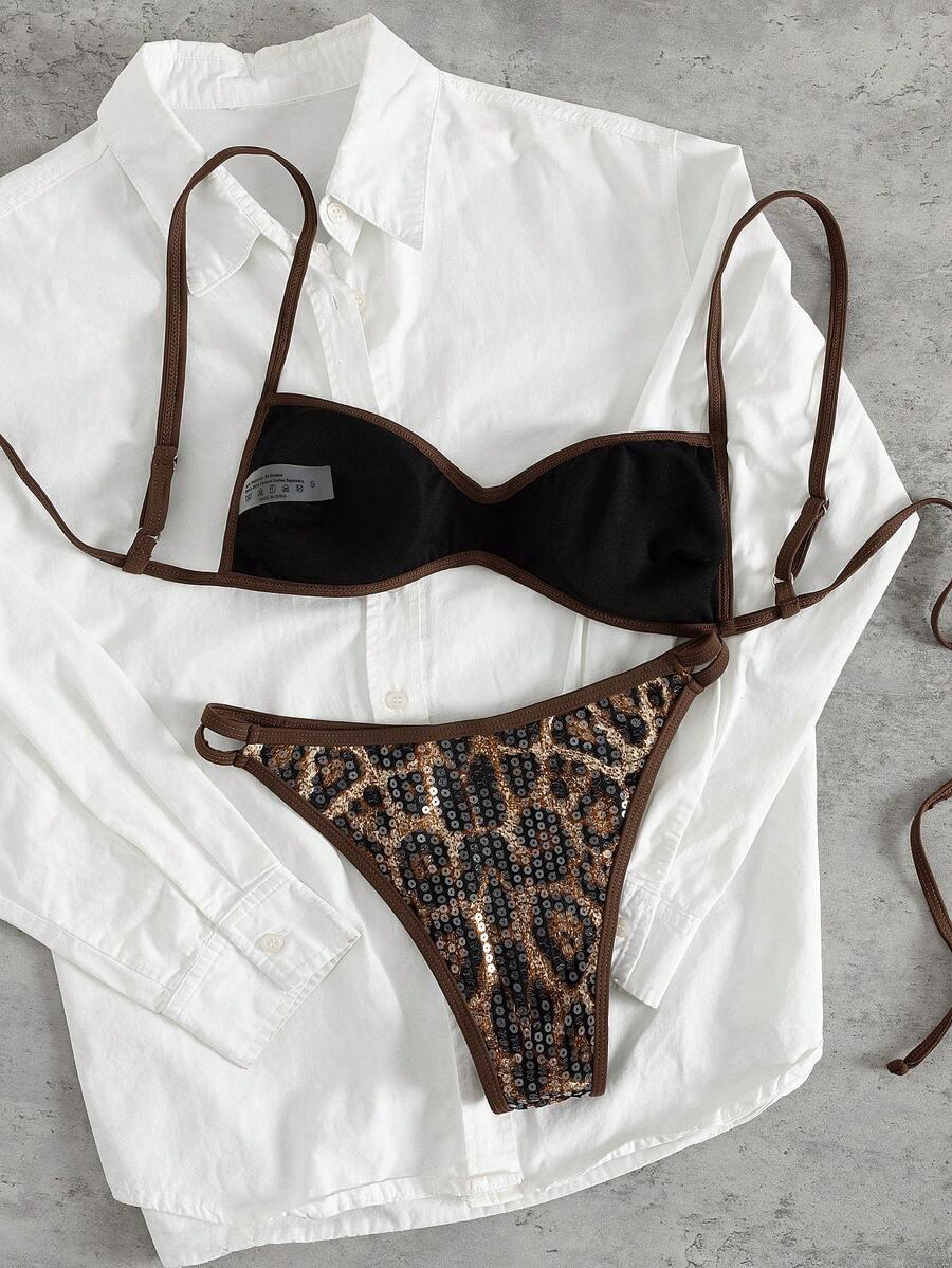 DWUCZĘŚCIOWY STRÓJ KĄPIELOWY ANIMAL PRINT