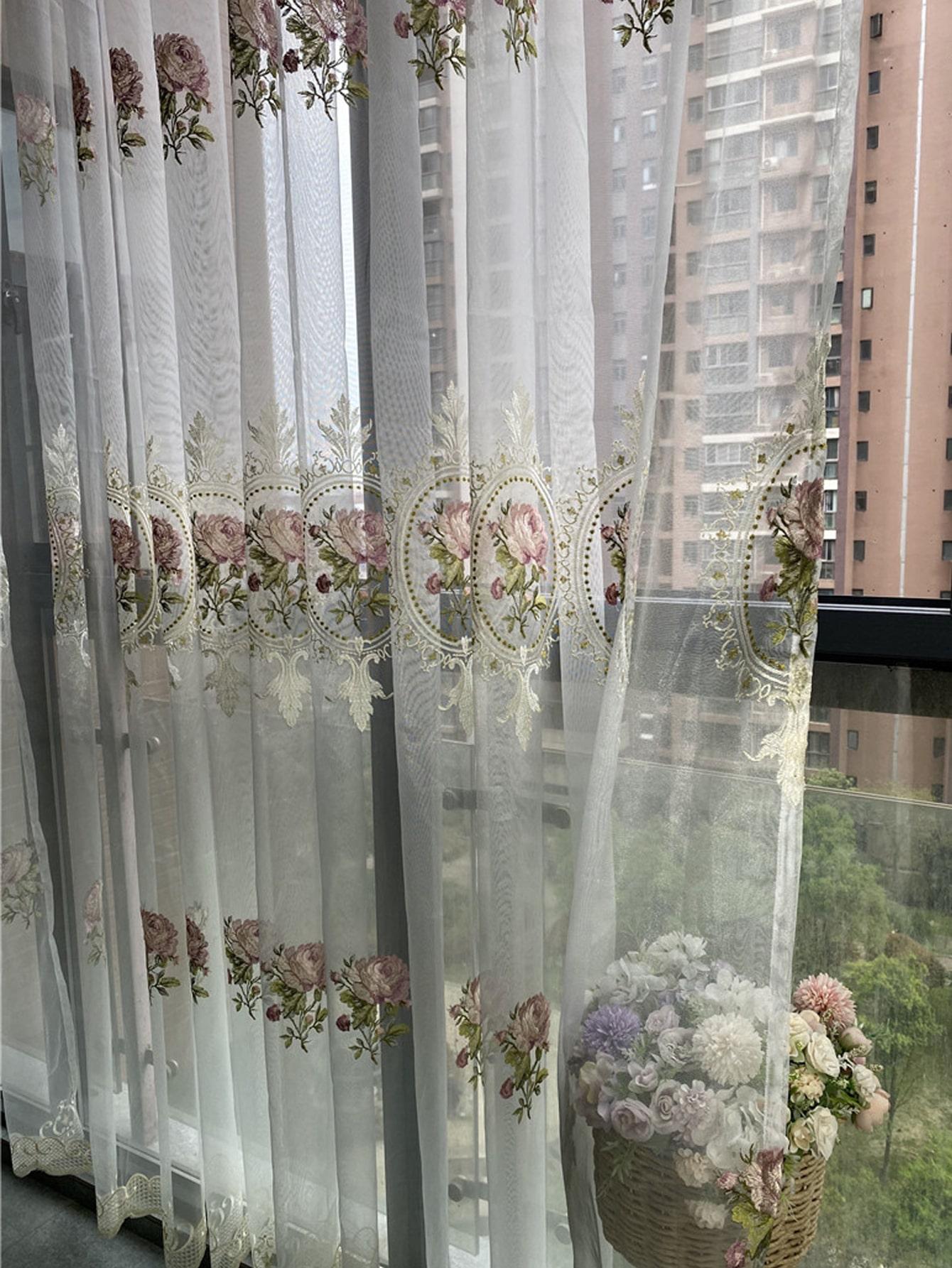 firanka na okno haft 1 szt