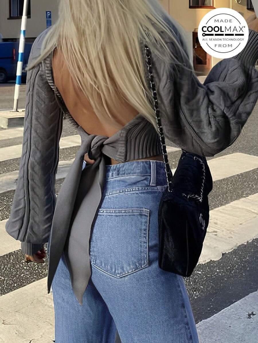 SPODNIE JEANS DZWONY